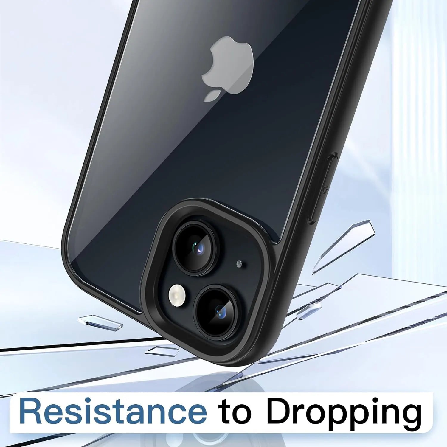 Colour Silicone iPhone Case – Transparent Shockproof Bumper Cover