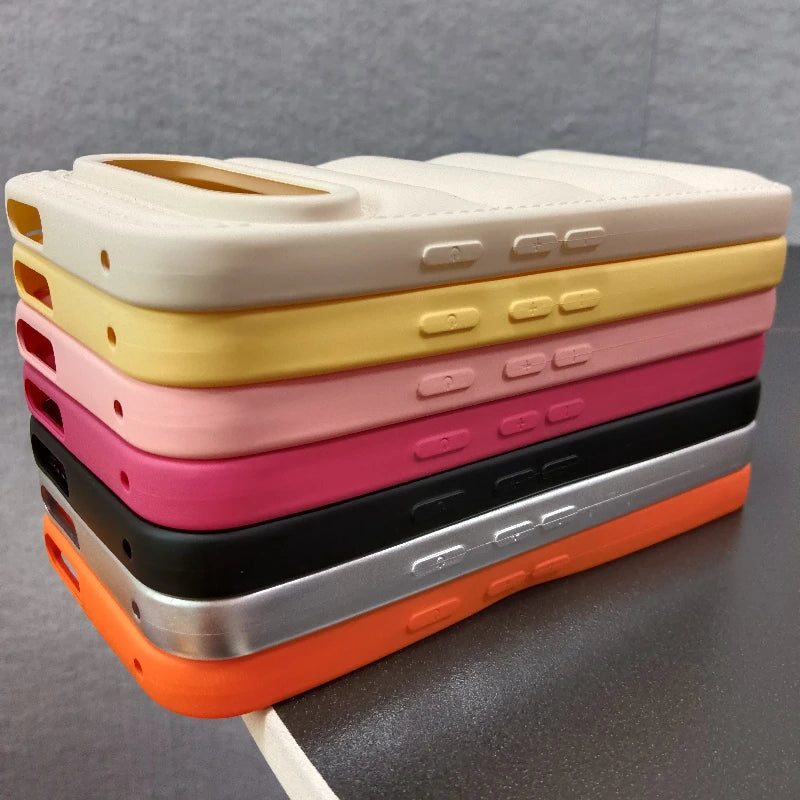 Liquid Silicone Down Jacket Case with Kickstand for Google Pixel