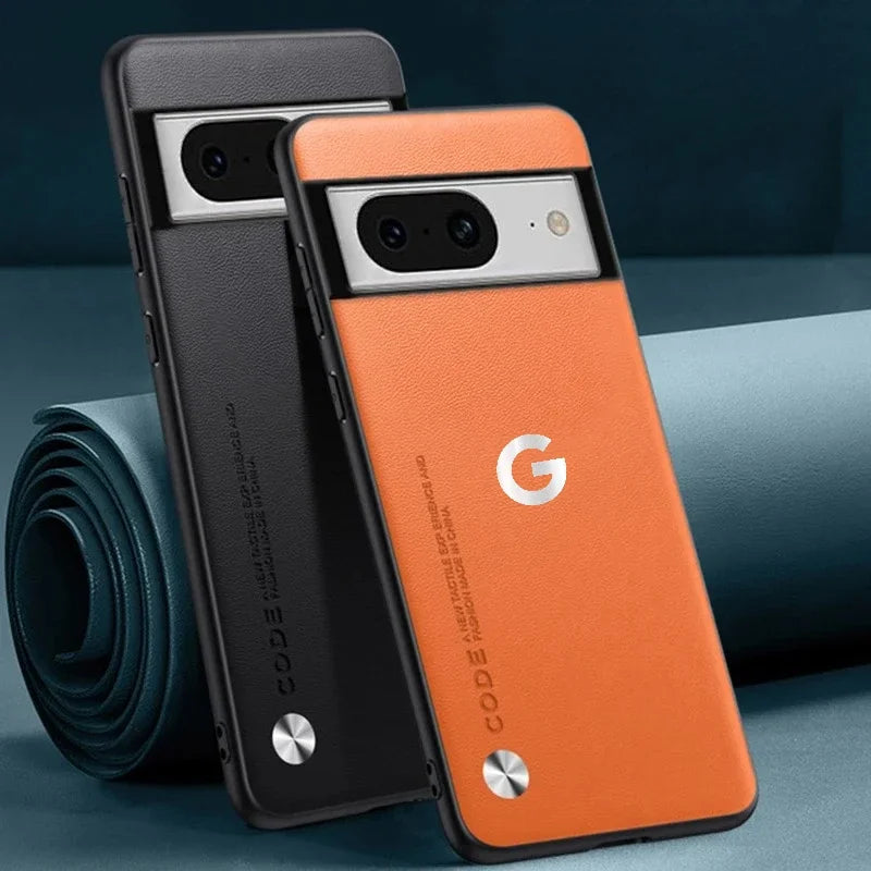 Luxury Kevlar Leather Matte Case for Google Pixel 6A–11 Pro XL