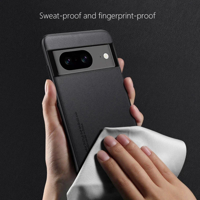 Carbon Fiber Leather & Silicone Case for Google Pixel