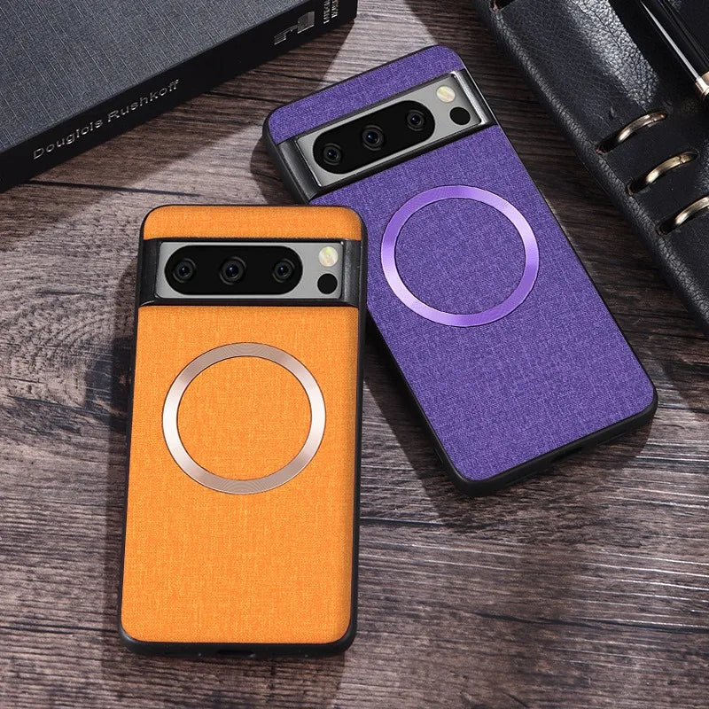 MagSafe Fabric Cloth Case for Google Pixel 6–10 Series