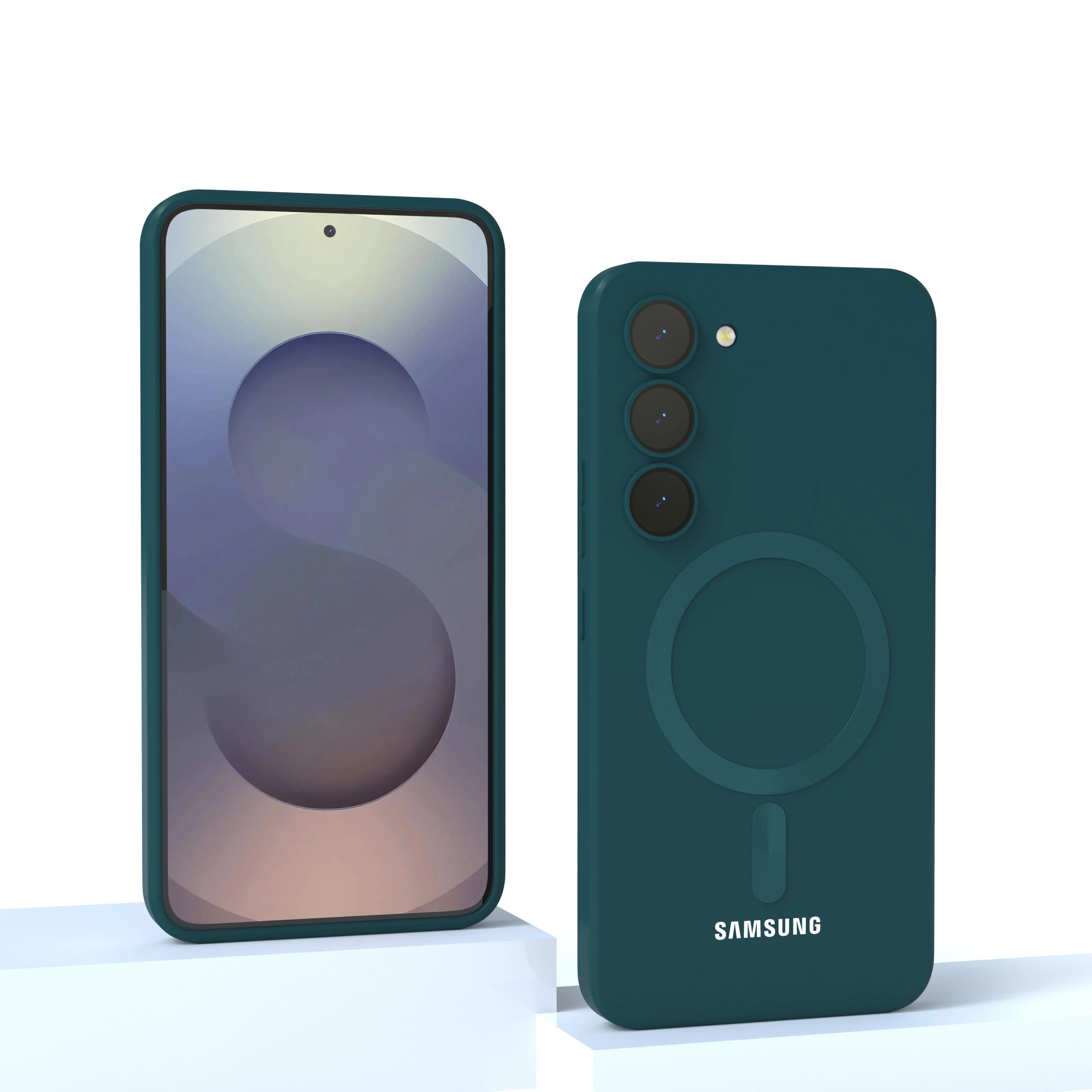 Magnetic Liquid Silicone Case — Samsung Galaxy S20–S25 Series