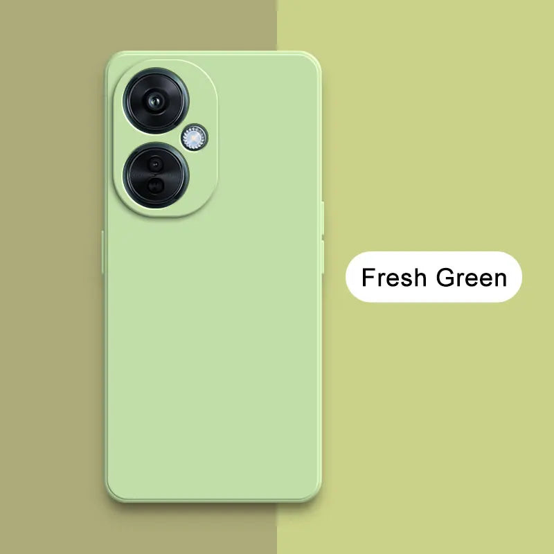 Square-Edge Liquid Silicone Case for OnePlus Nord CE 3 / CE 3 Lite / N30 & OPPO K11x – Full Coverage Shockproof Cover