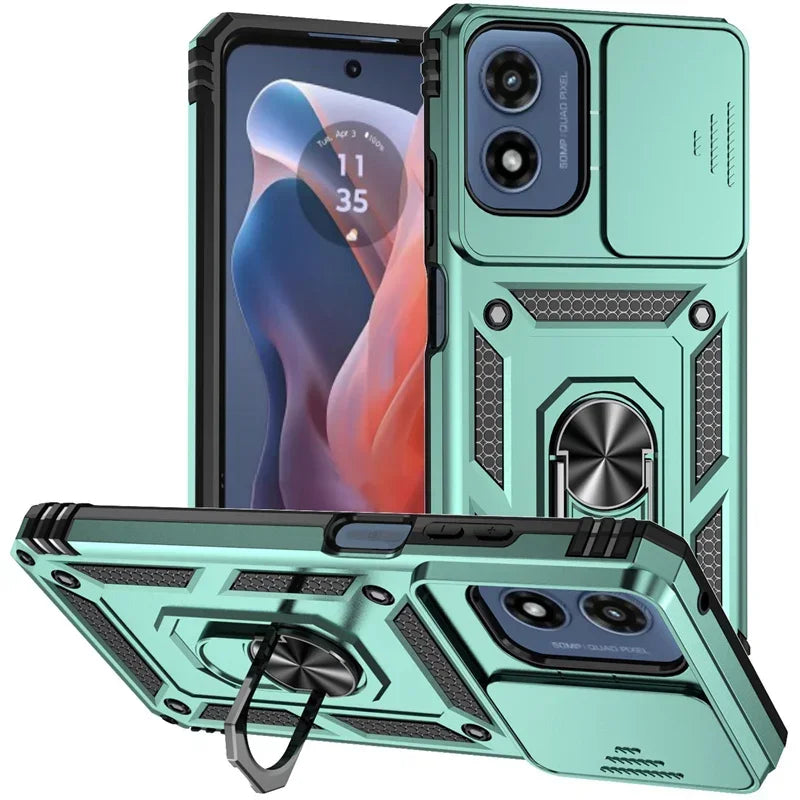Armor Ring Holder Case for Motorola Moto G & E Series