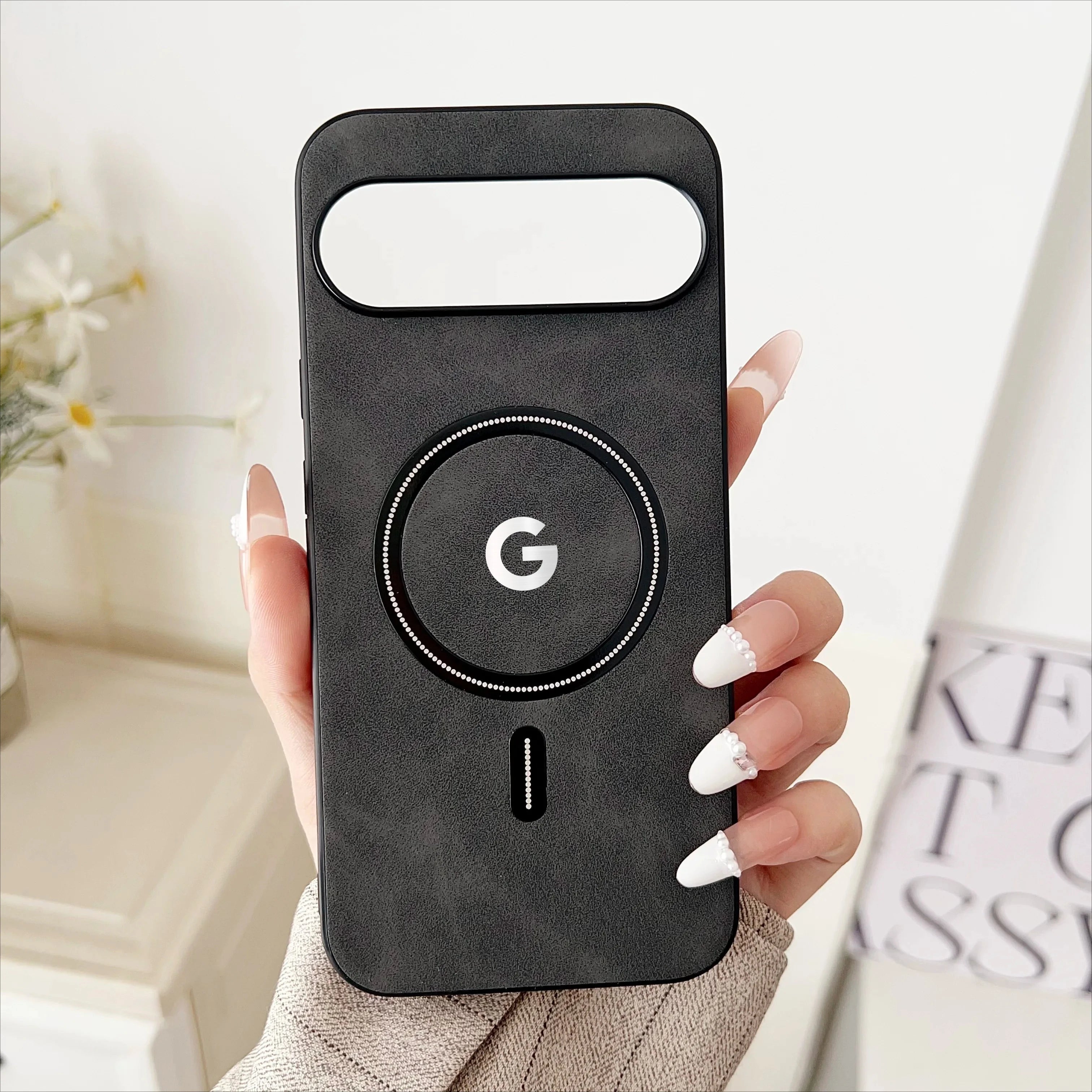 Luxury Leather MagSafe Phone Case for Google Pixel