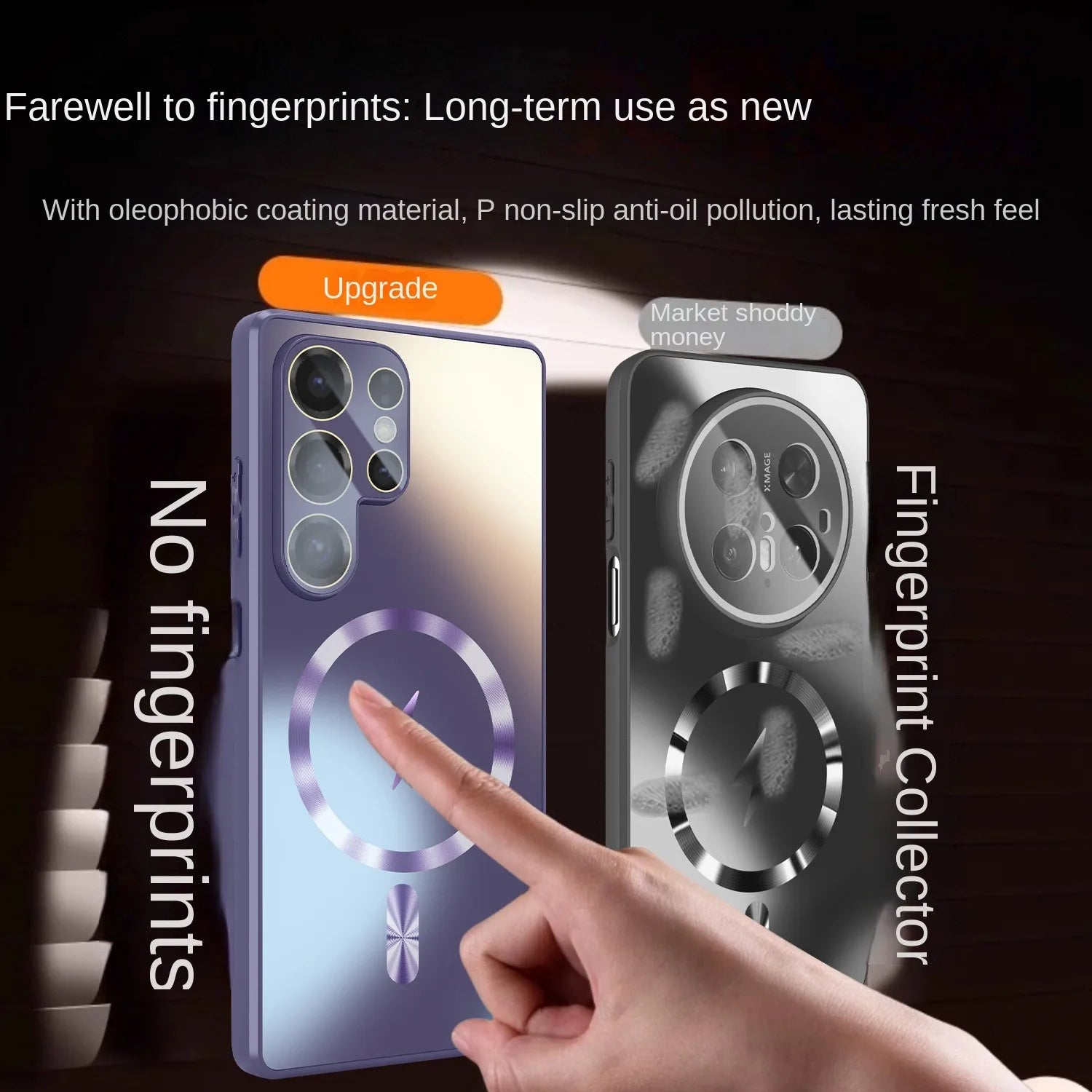 Ultra-Thin AG Matte MagSafe Case for Samsung Galaxy S26 / S25 / S24 / S23 Series | Glass Lens Protector Shockproof Cover