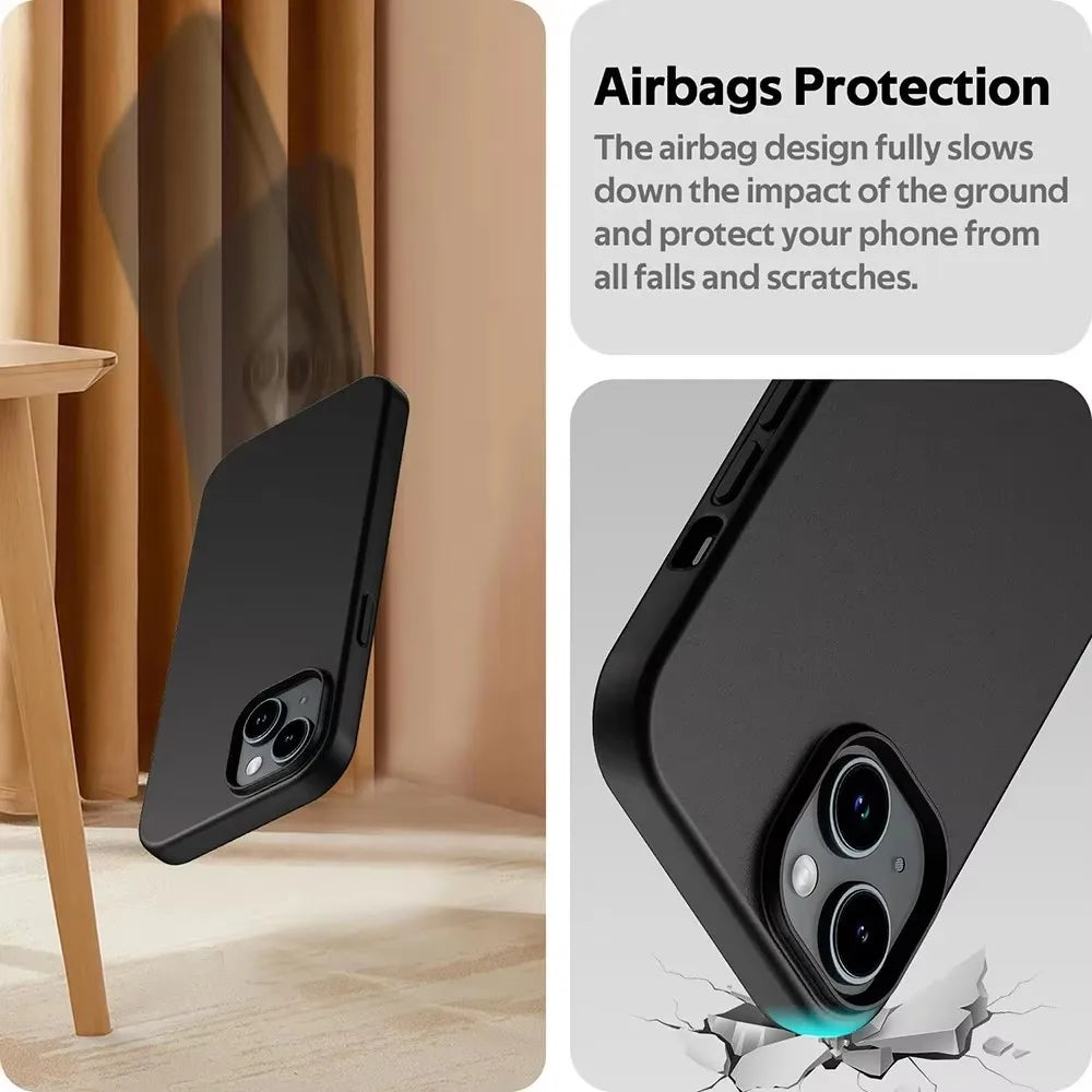 Luxury Matte Silicone Case for iPhone 16 / 15 / 14 / 13 / 12 / 11 / X / XR / XS / SE / 7 / 8 Series – Slim Full Coverage Back Cover