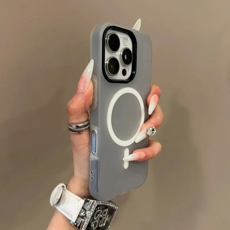 Matte Magnetic Bumper Phone Case – iPhone 11–17, Air, Pro, Max, Plus | MagSafe Compatible