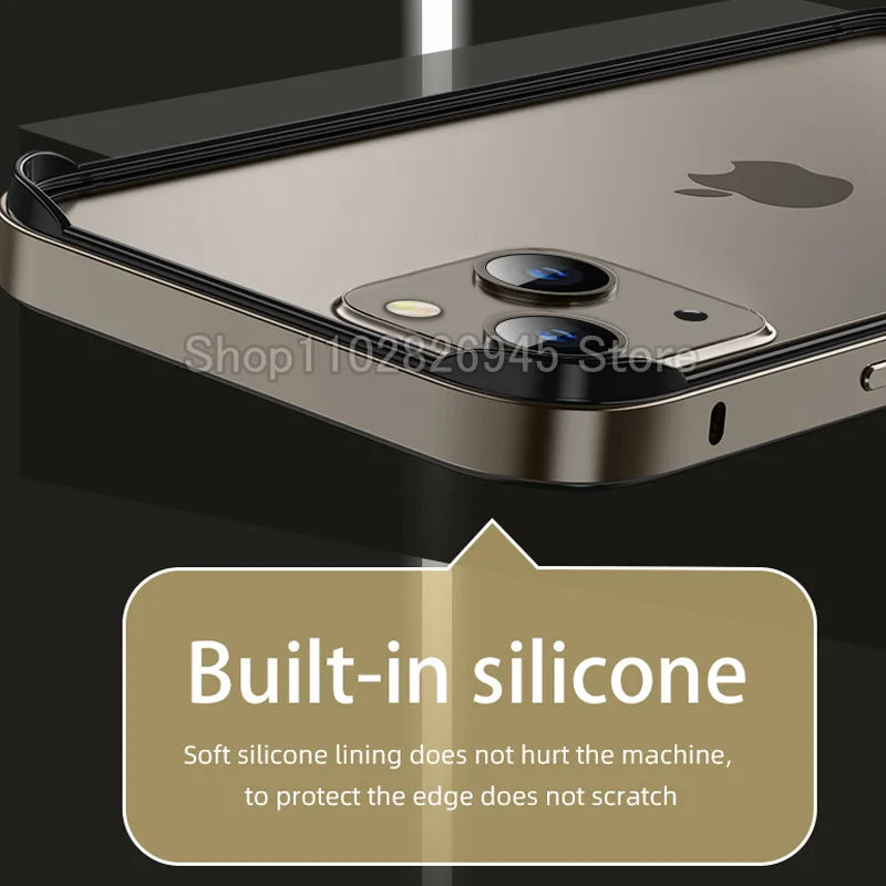 iPhone Aluminum Bumper Case – Hybrid Metal & Silicone Frame