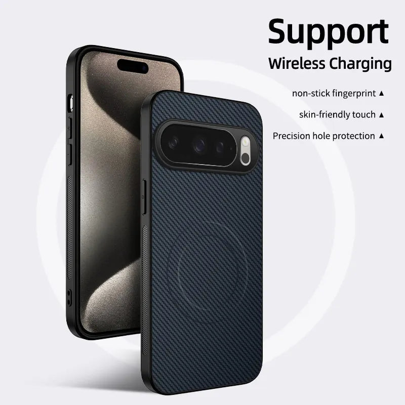 Carbon Fiber Bumper Case for Google Pixel — MagSafe Compatible