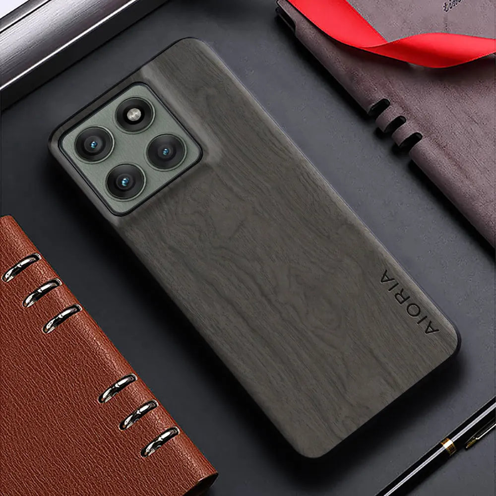Bamboo Wood Pattern PU Leather Case for Motorola Edge 50 & 60 Series