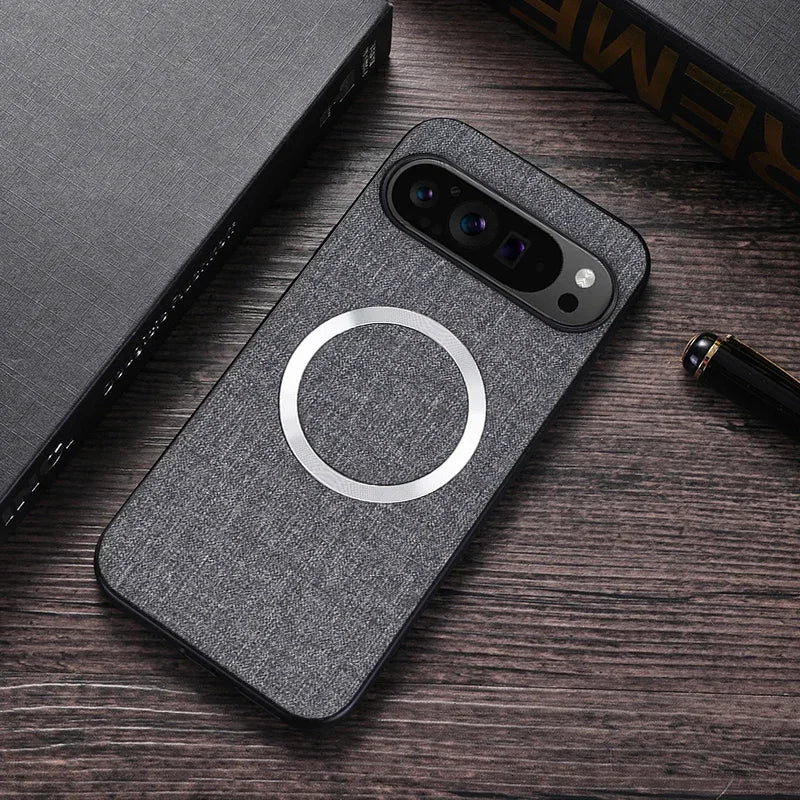 Fabric Cloth MagSafe-Compatible Case for Google Pixel 6–11 Series