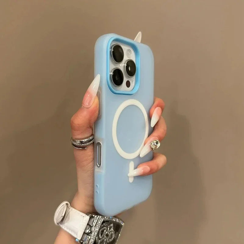 Matte Magnetic Bumper Phone Case – iPhone 11–17, Air, Pro, Max, Plus | MagSafe Compatible