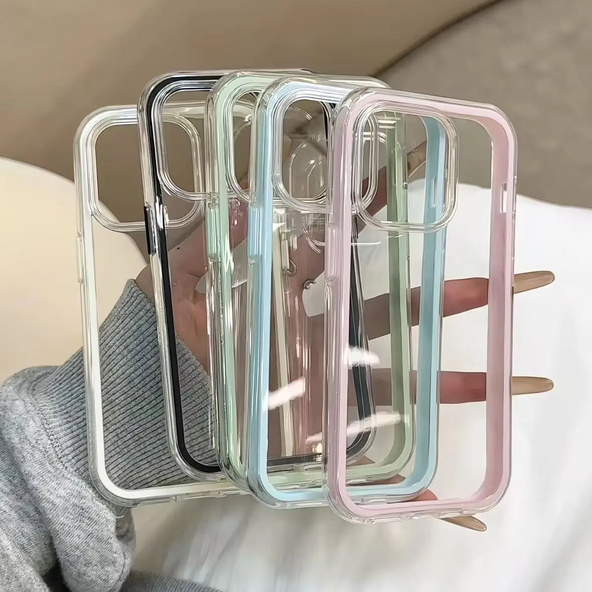 Clear Bumper Case for iPhone