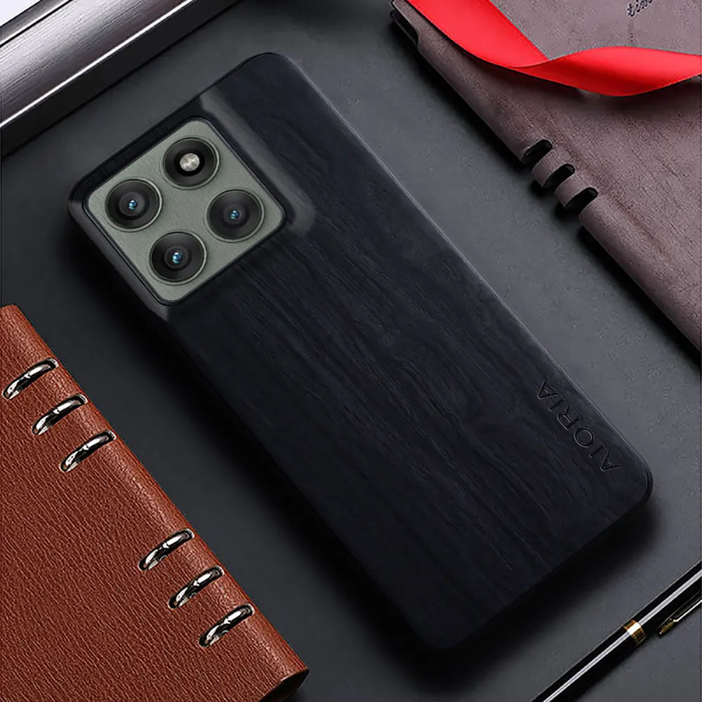 Bamboo Wood Pattern PU Leather Case for Motorola Edge 50 & 60 Series
