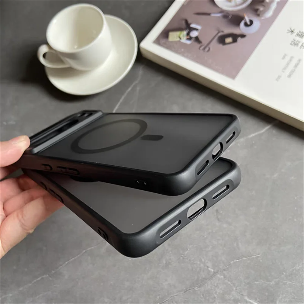 Matte Translucent MagSafe Armor Case for Google Pixel 6–11 Series