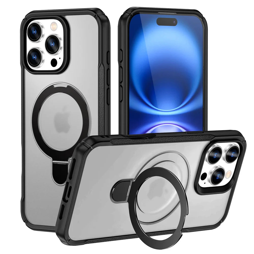 MagSafe Magnetic Stand Case — iPhone 11–18 Series
