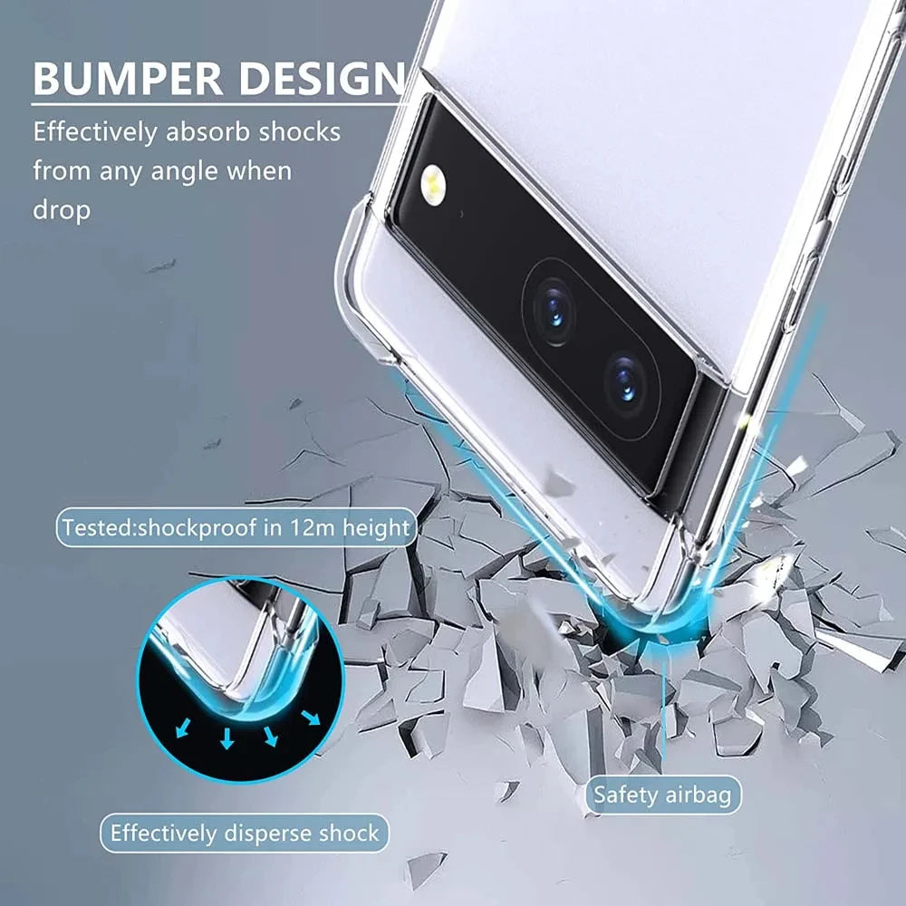 Ultra-Thin Transparent Silicone Case for Google Pixel