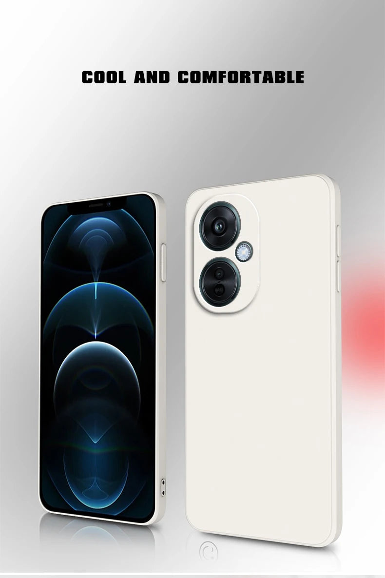 Square-Edge Liquid Silicone Case for OnePlus Nord CE 3 / CE 3 Lite / N30 & OPPO K11x – Full Coverage Shockproof Cover
