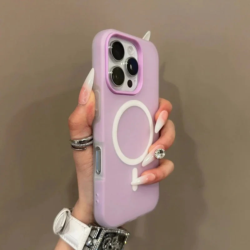 Matte Magnetic Bumper Phone Case – iPhone 11–17, Air, Pro, Max, Plus | MagSafe Compatible