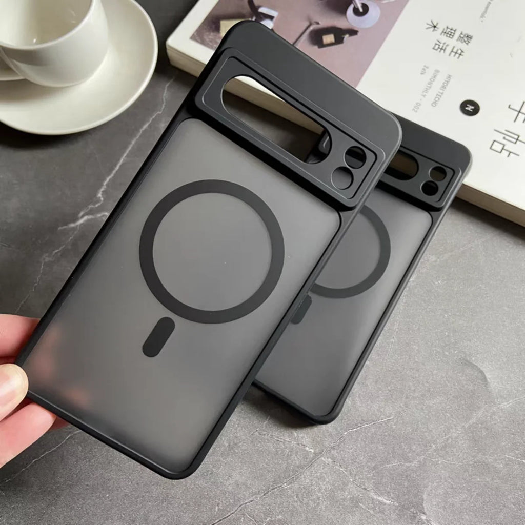 Matte Translucent MagSafe Armor Case for Google Pixel 6–11 Series
