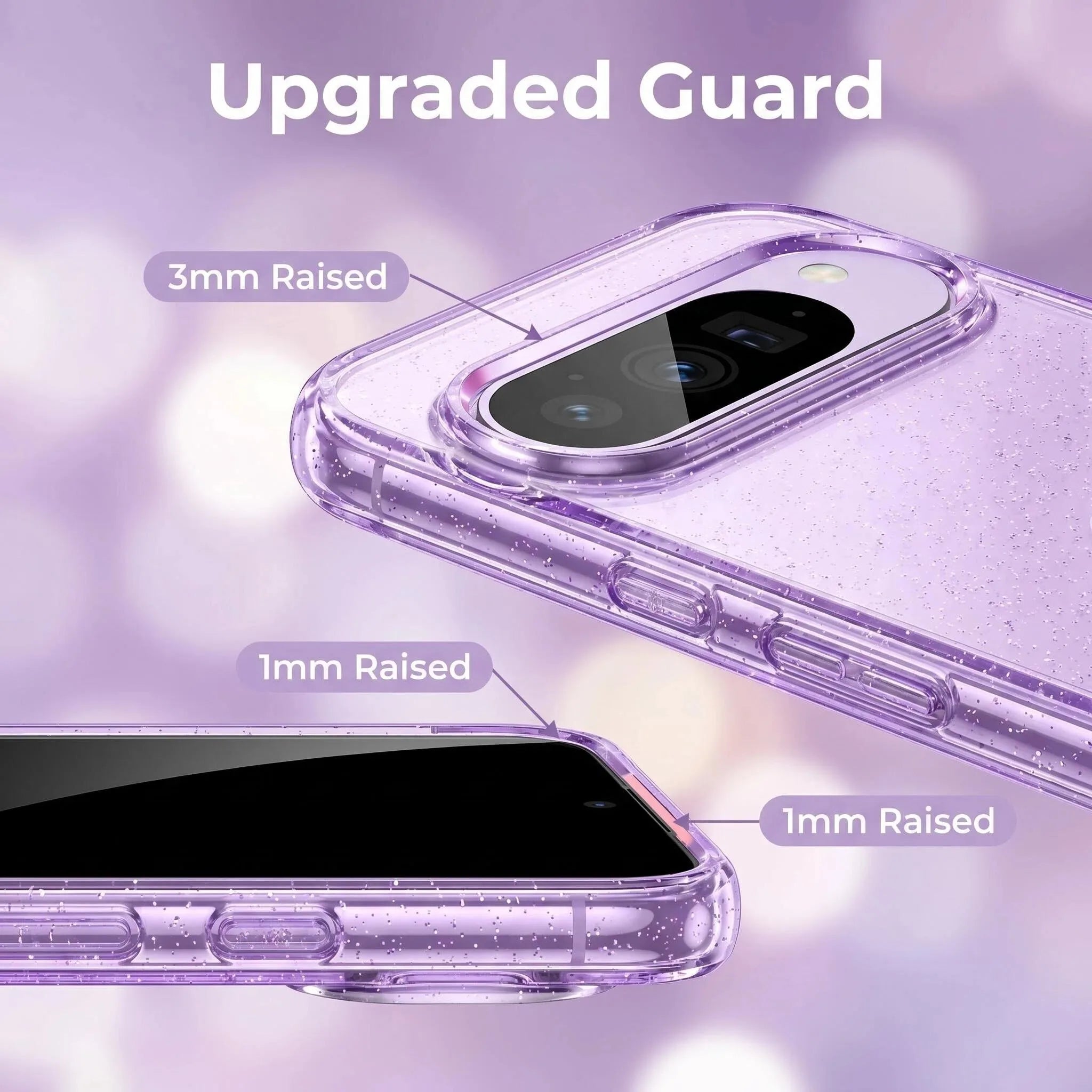 Glitter Jelly Transparent Case for Google Pixel 10A