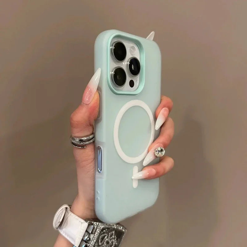 Matte Magnetic Bumper Phone Case – iPhone 11–17, Air, Pro, Max, Plus | MagSafe Compatible