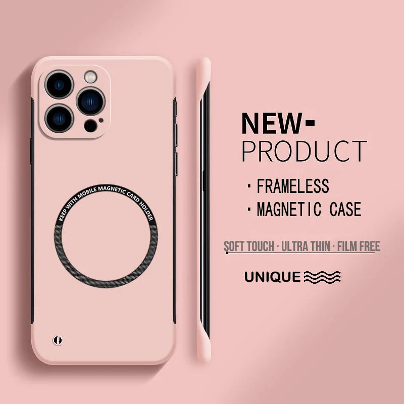 Matte PC Magnetic Case for iPhone