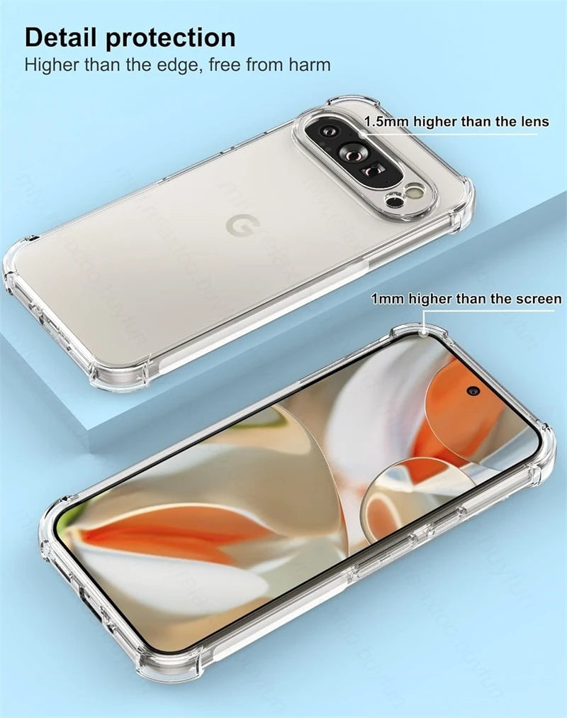 Clear Slim TPU Case for Google Pixel 9 & 10 Series