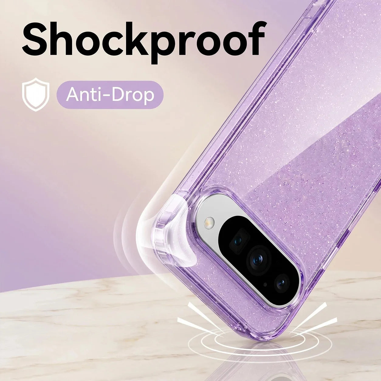 Glitter Jelly Transparent Case for Google Pixel 10A