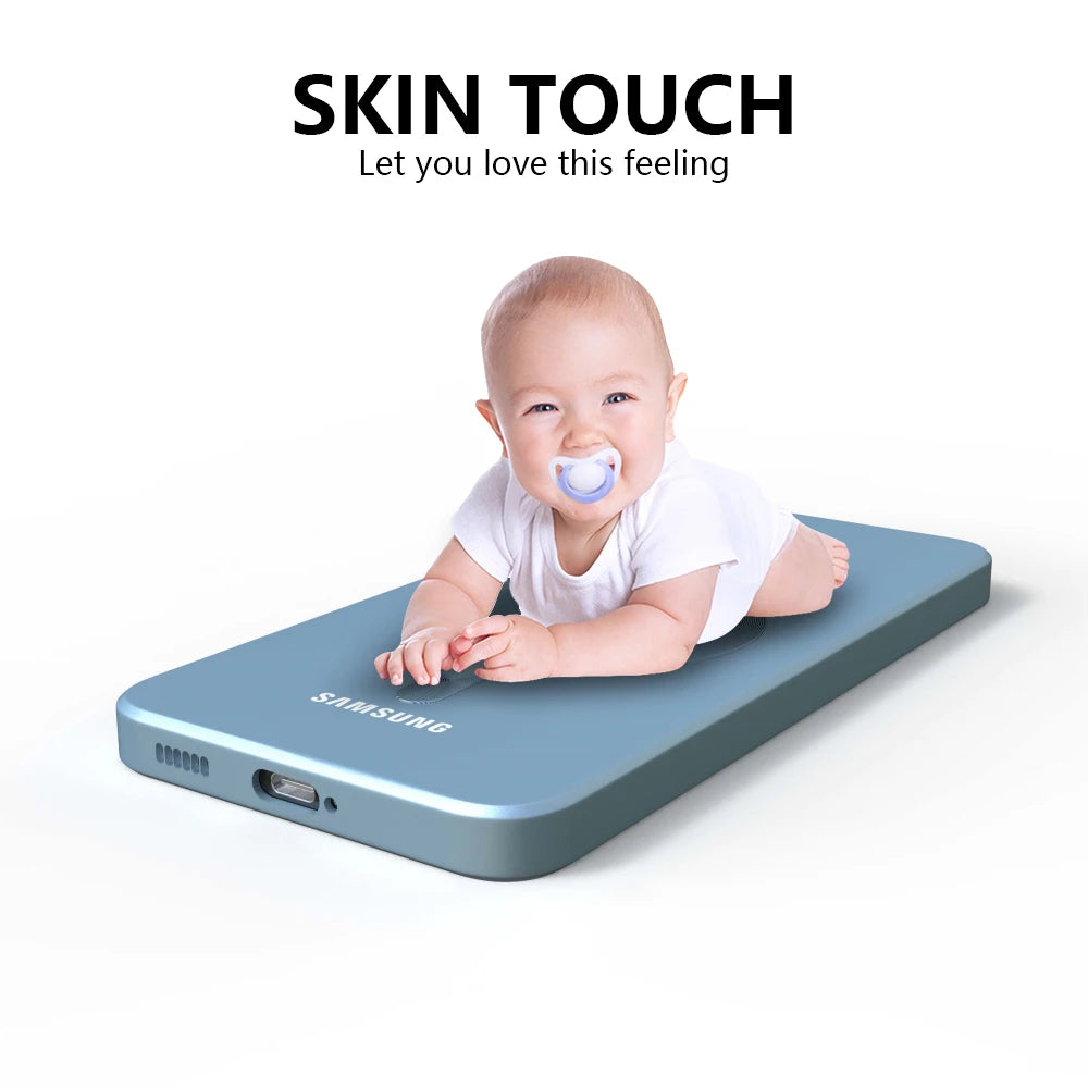 Magnetic Liquid Silicone Case — Samsung Galaxy S20–S25 Series