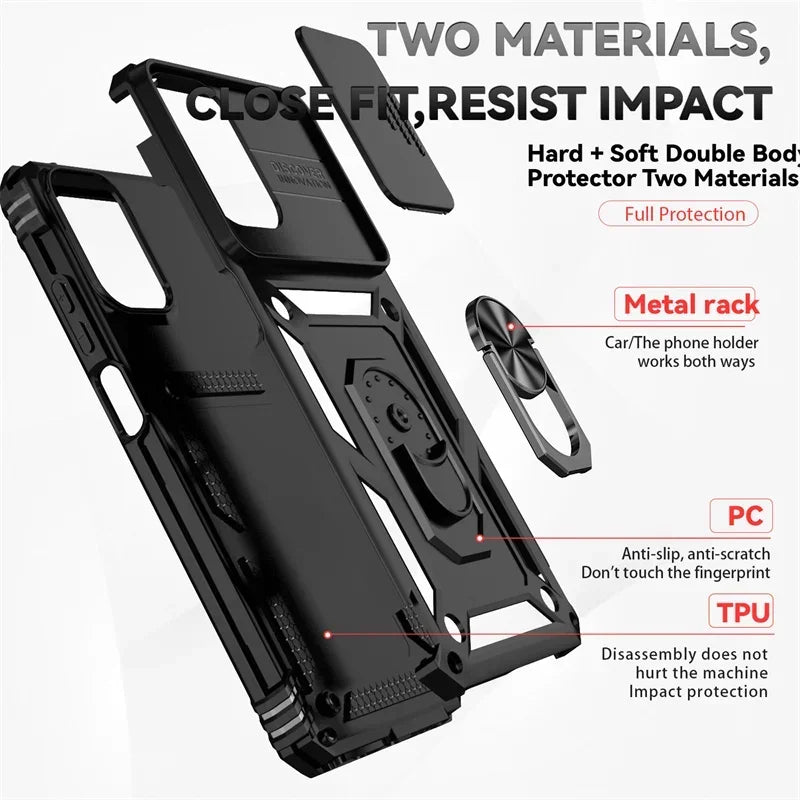 Armor Ring Holder Case for Motorola Moto G & E Series