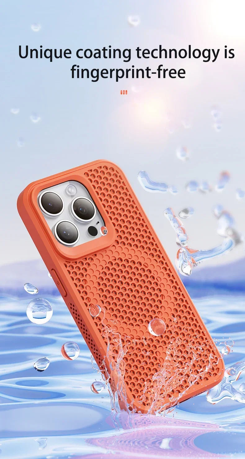 Cooling Heat Dissipation Phone Case for iPhone 17 / 16 / 15 / 14 / 13 / 12 / 11 Series | MagSafe Compatible