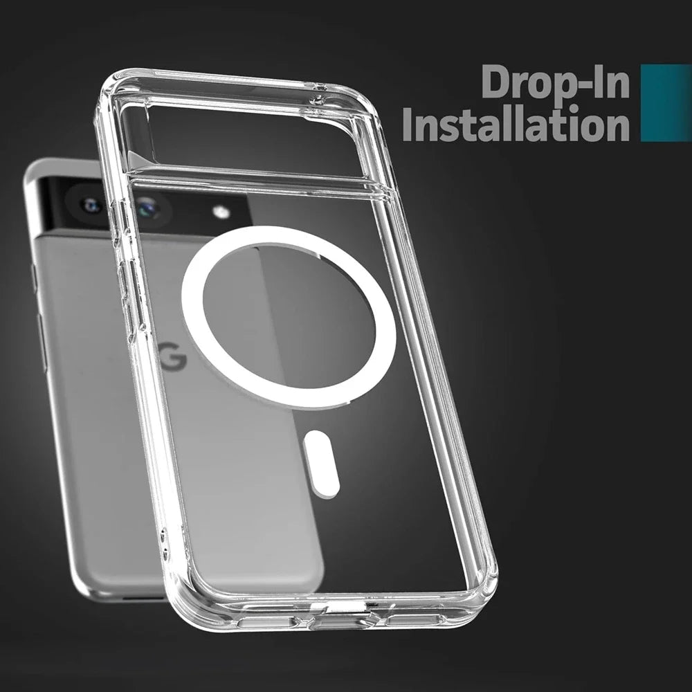 Clear Transparent MagSafe Case for Google Pixel 6–10 Series