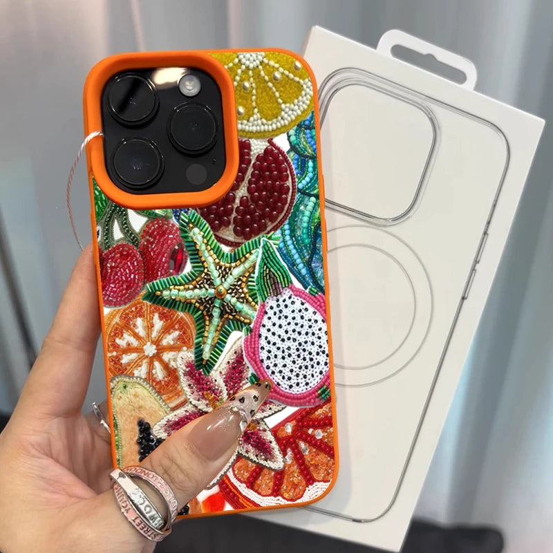 Retro Fruit Pattern iPhone Case