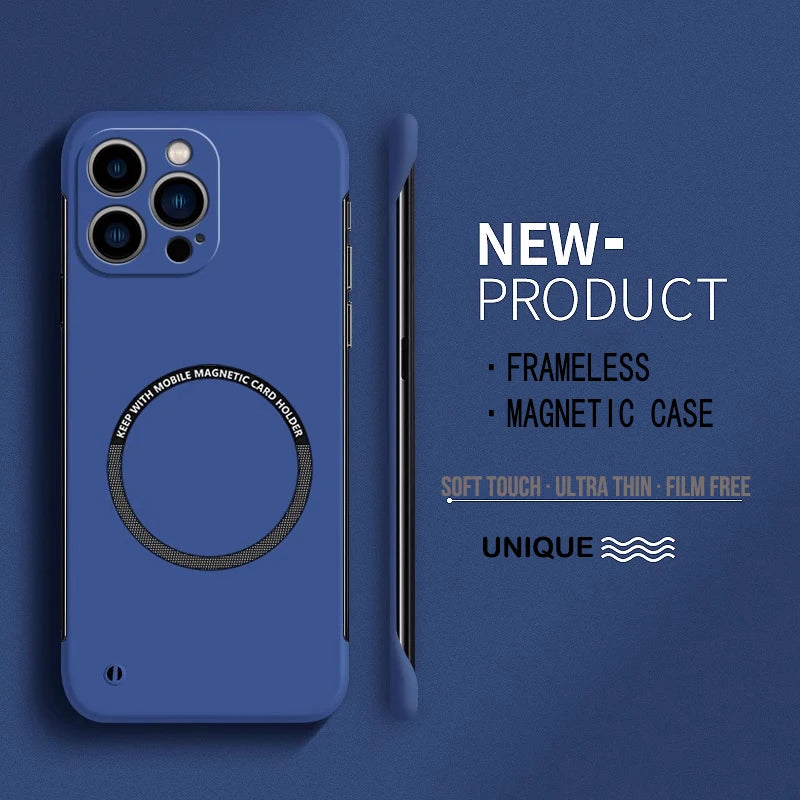 Matte PC Magnetic Case for iPhone
