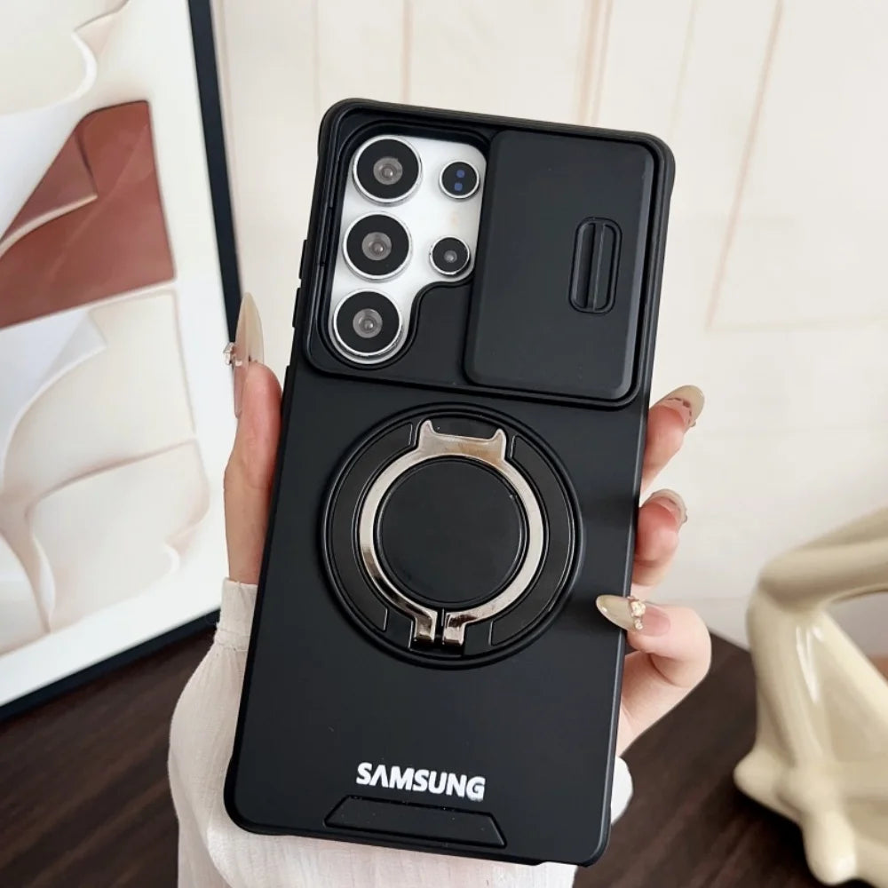 Military Armor Magnetic Stand Case — Samsung Galaxy S & A Series