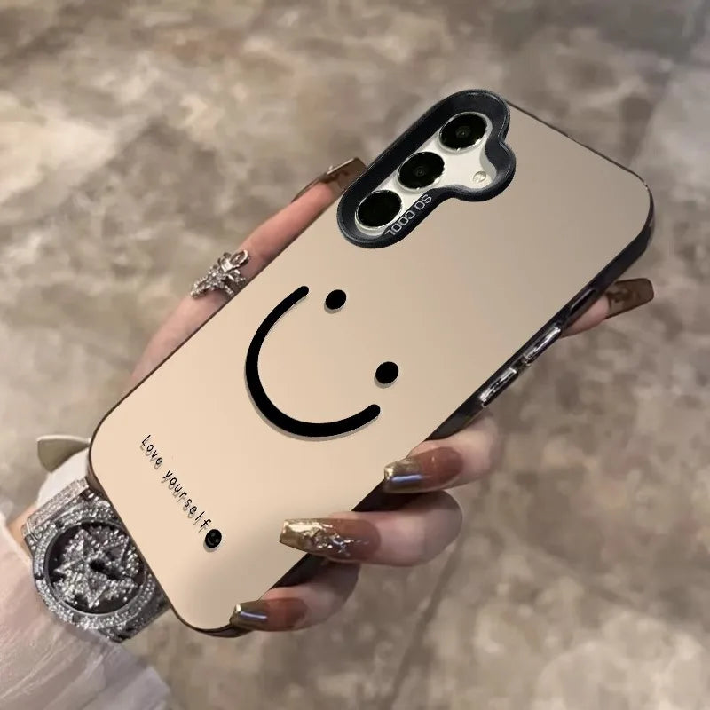 Samsung Galaxy Case – Silver Smile Cheeks