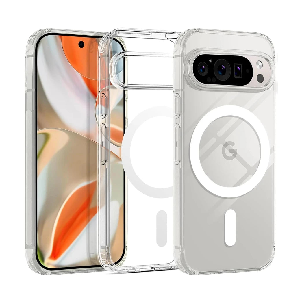 Clear Transparent MagSafe Case for Google Pixel 6–10 Series