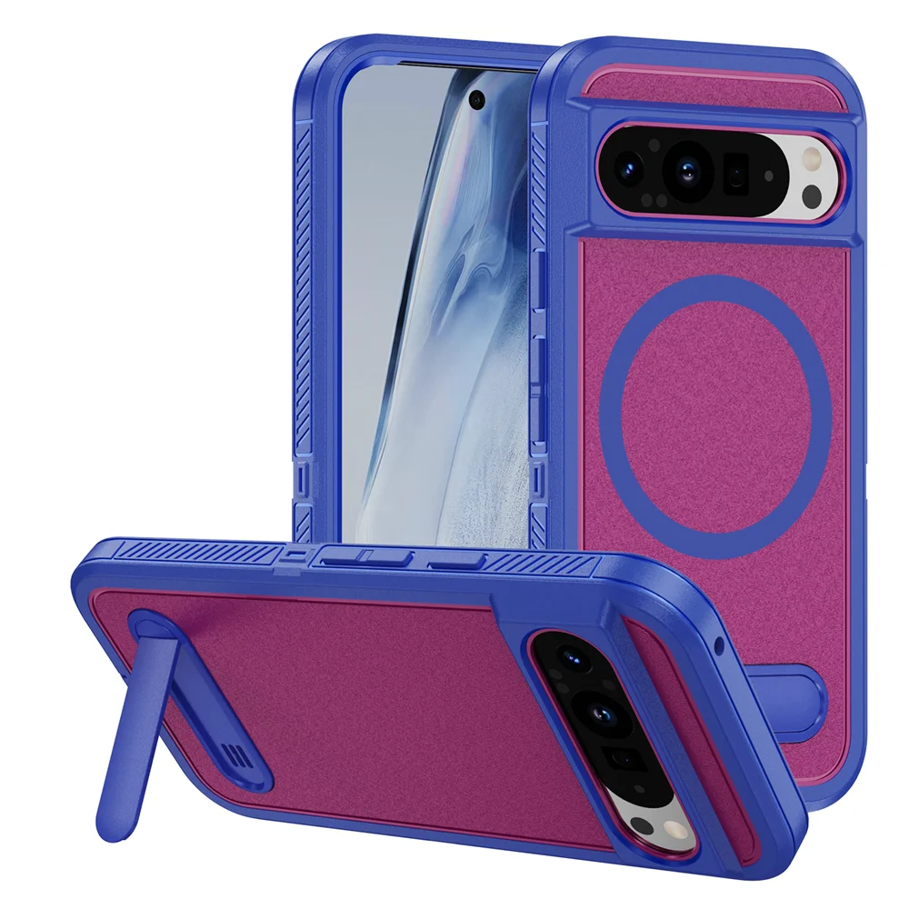 Luxury Folding Stand Magnetic Armour Case for Google Pixel 8 / 8A / 8 Pro / 9 / 9 Pro / 9 Pro XL