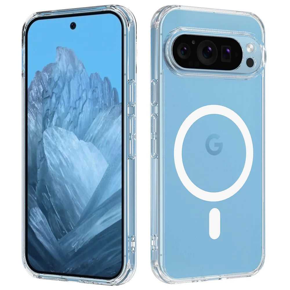 Transparent MagSafe Magnetic Phone Case for Google Pixel