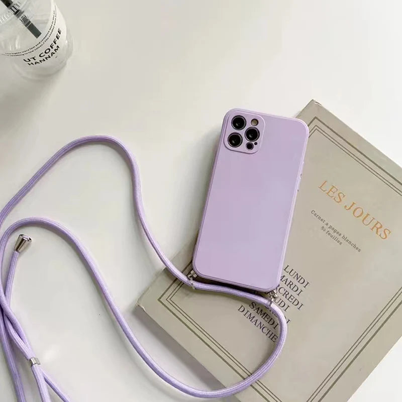 Crossbody Lanyard Silicone Case for Google Pixel 5 / 6 / 6A / 6 Pro / 7 / 7A / 7 Pro / 8 / 8A / 8 Pro / 9 / 9A / 9 Pro / 9 Pro XL / 10 / 10A / 10 Pro / 10 Pro XL