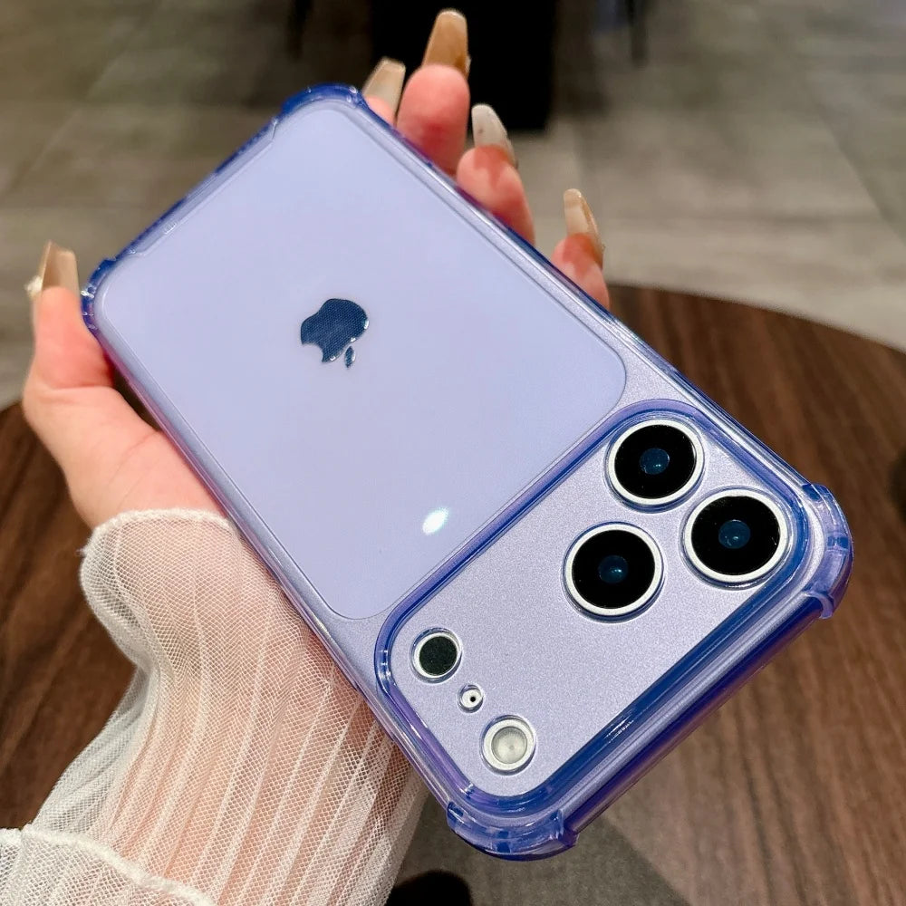Shockproof Neon Soft TPU Clear iPhone Case | Camera Protection Cover