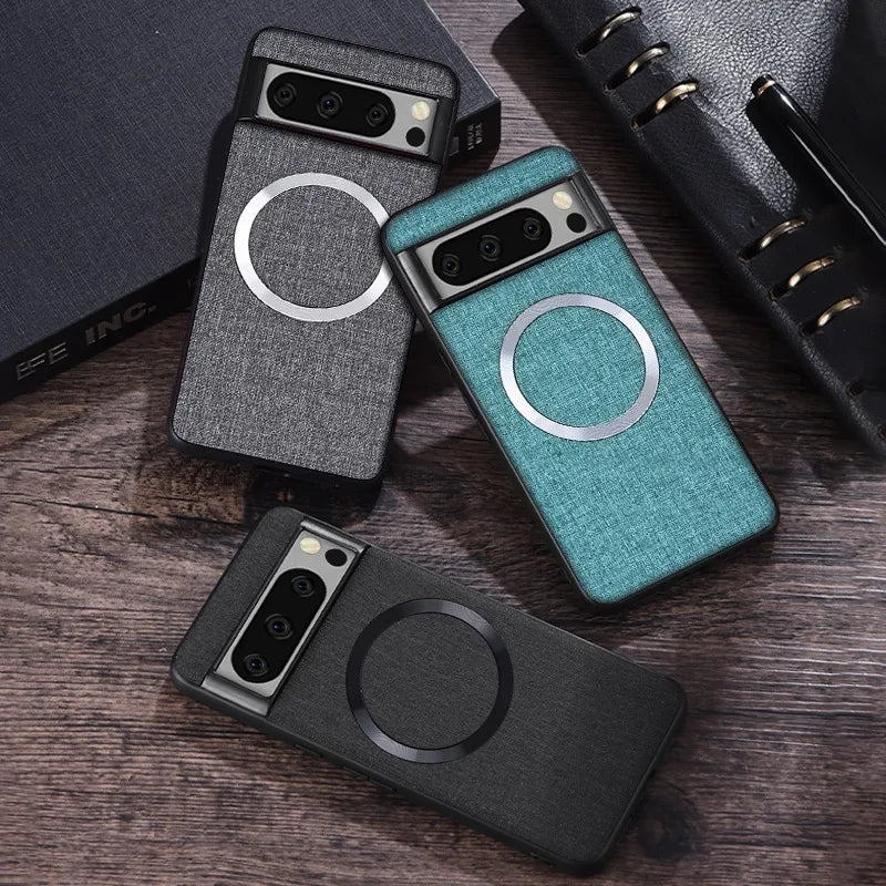 MagSafe Fabric Cloth Case for Google Pixel 6–10 Series