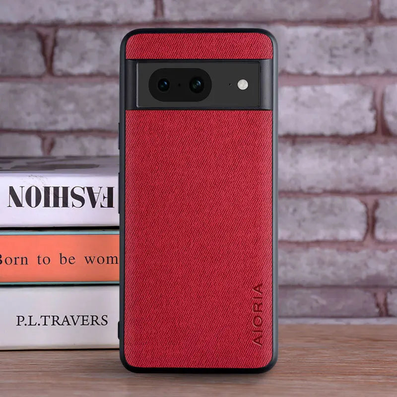 Luxury Textile Leather Case for Google Pixel