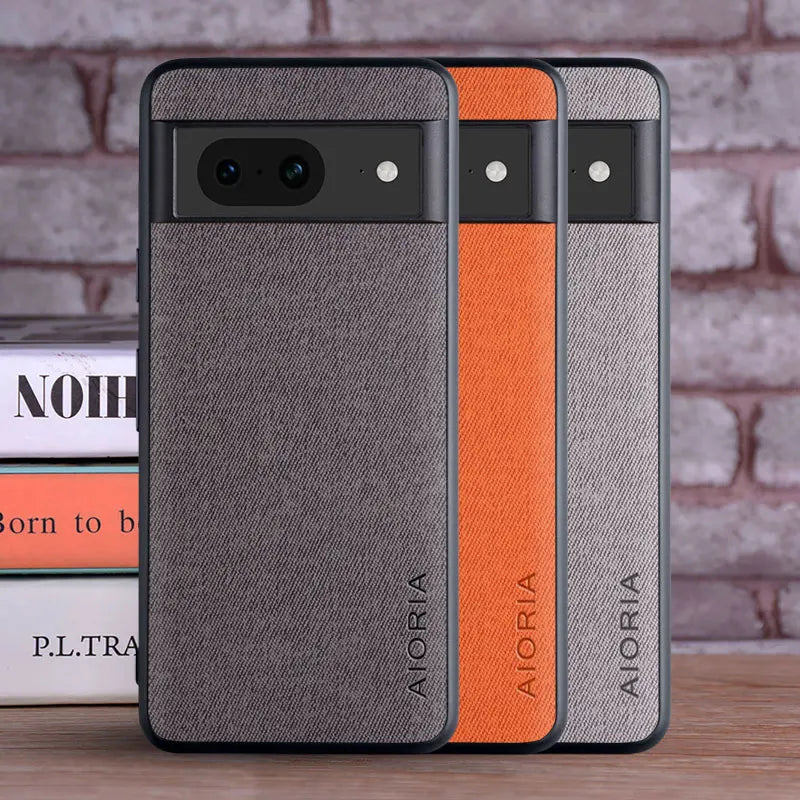 Luxury Textile Leather Case for Google Pixel
