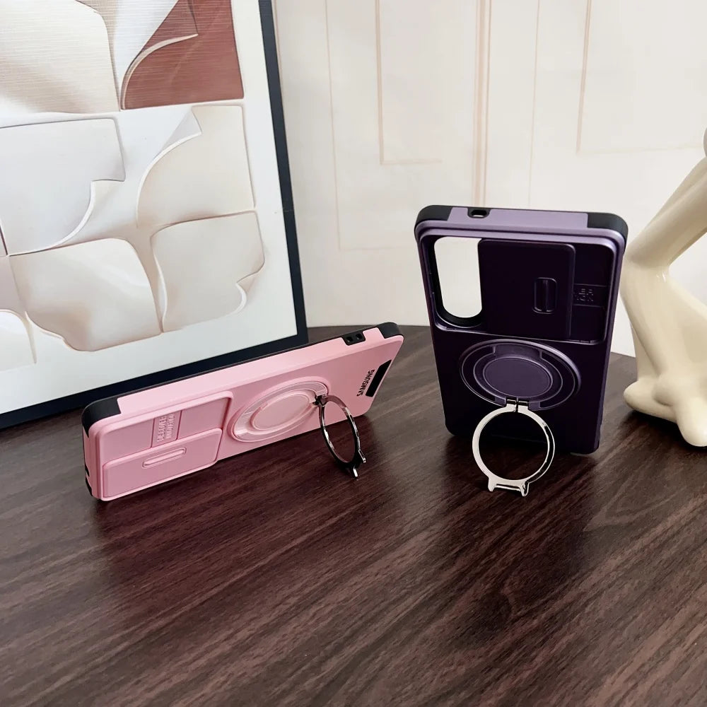 Military Armor Magnetic Stand Case — Samsung Galaxy S & A Series