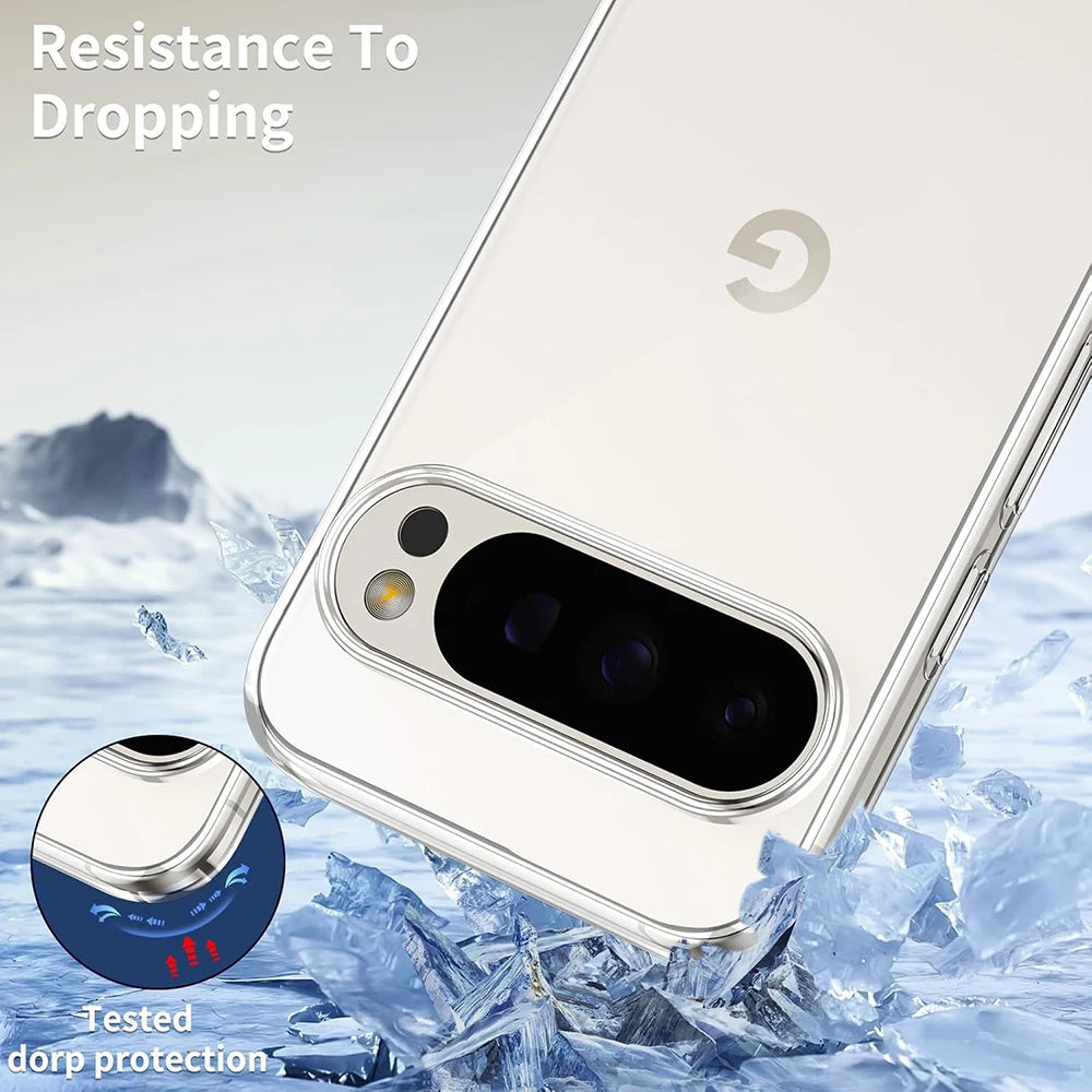 Ultra Thin Clear Silicone Case for Google Pixel 6 / 6A / 6 Pro / 7 / 7A / 7 Pro / 8 / 8A / 8 Pro / 9 / 9A / 9 Pro / 9 Pro XL