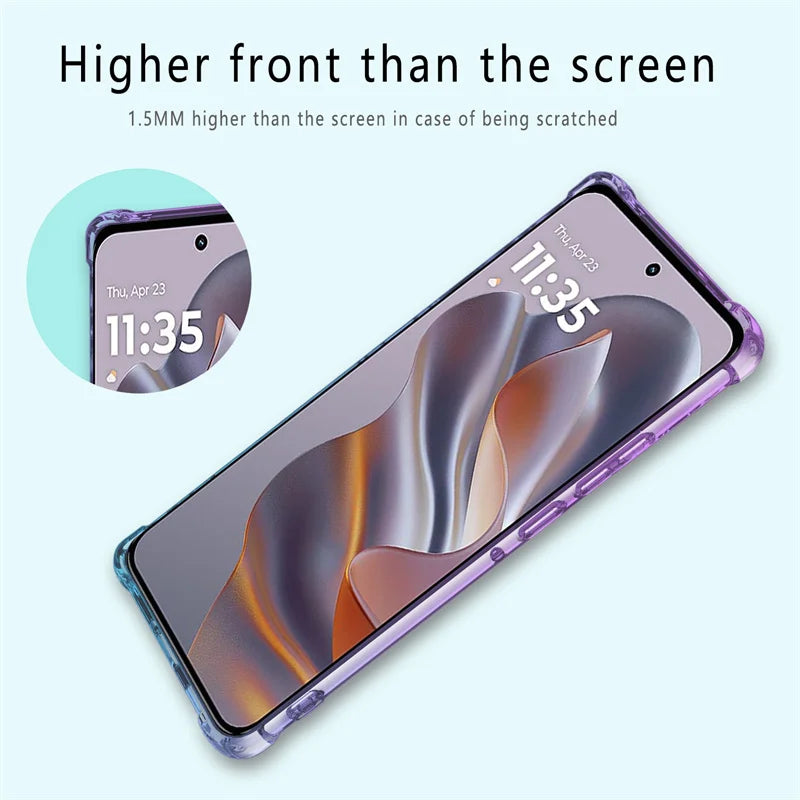 Motorola Edge Case – Gradient TPU Silicone Cover