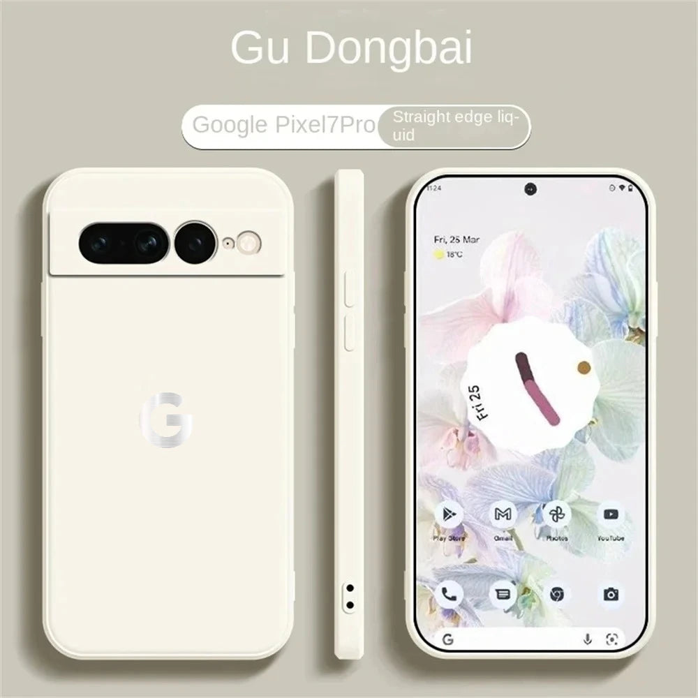 Ultra Slim Liquid Silicone Case for Google Pixel 6–10A Series